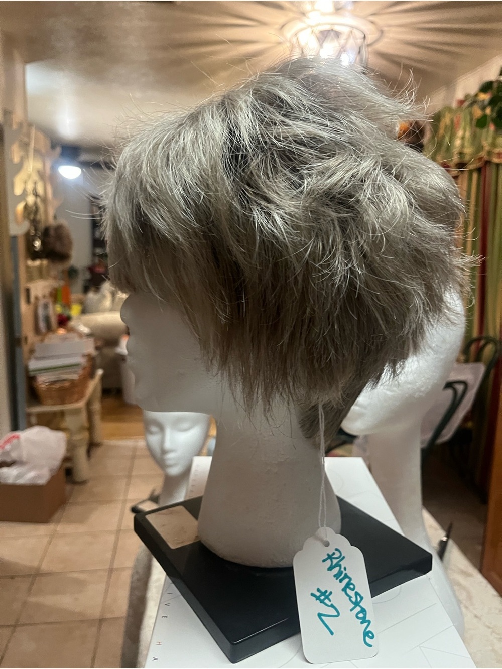 Rhinestone #2 Short Layered Women's Wig in Ash Blonde
